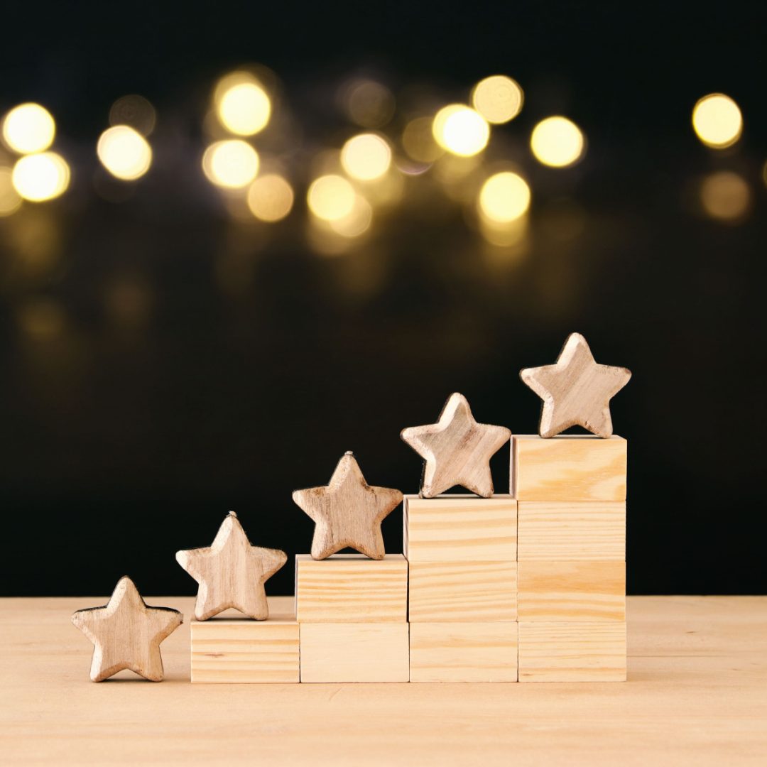 Stars on podium