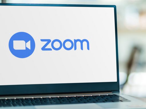 Zoom app on laptop screen