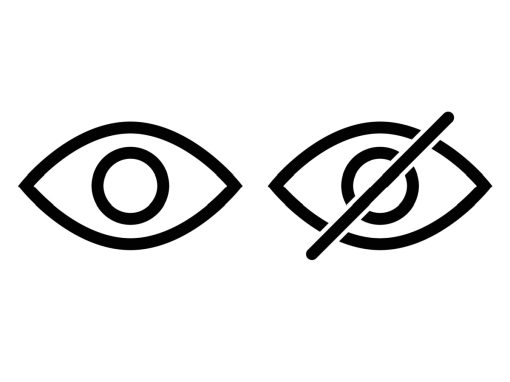 Visibility and Invisibility Icons