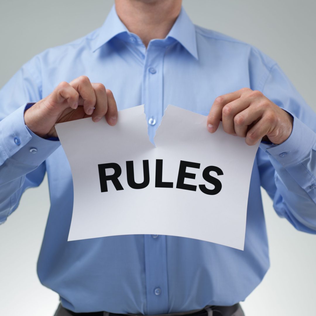 Breaking the rules