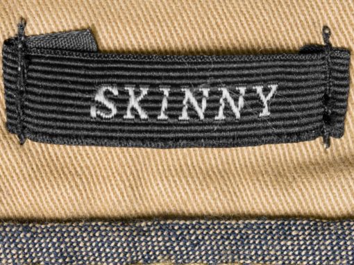 skinny clothing tag