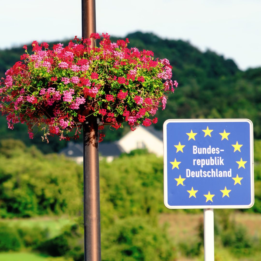 Sign on German Border