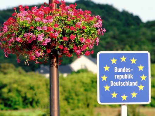 Sign on German Border