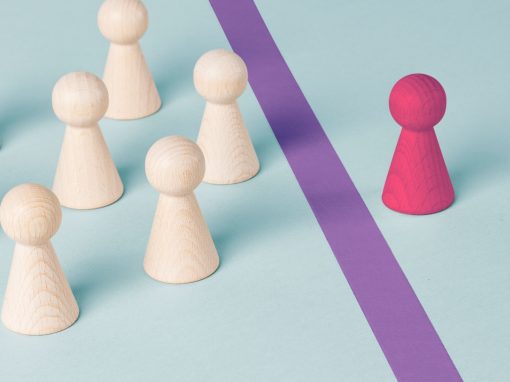 Chess pieces separated