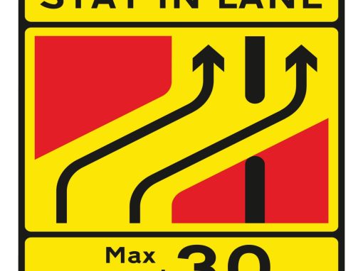 Cross lane sign