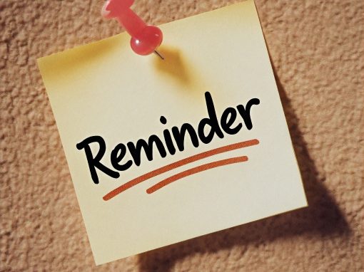 reminder post it note