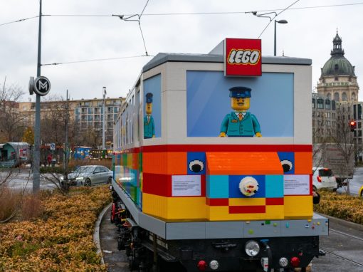 lego tram in hungary